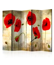 Pertvara  Golden Field of Poppies II [Room Dividers]