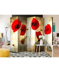 Pertvara  Golden Field of Poppies II [Room Dividers]