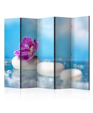 Pertvara  Pink Orchid and white Zen Stones II [Room Dividers]