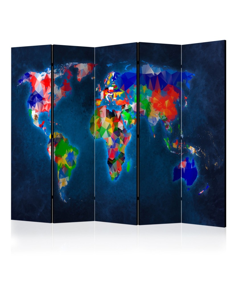 Pertvara  Room divider – Colorful map