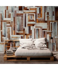 Fototapetas  Labyrinth of wooden planks