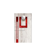 Fototapetas  Concrete, red frames and white knobs