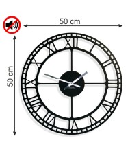 Didelis metalinis laikrodis Vintažas Retro 50cm