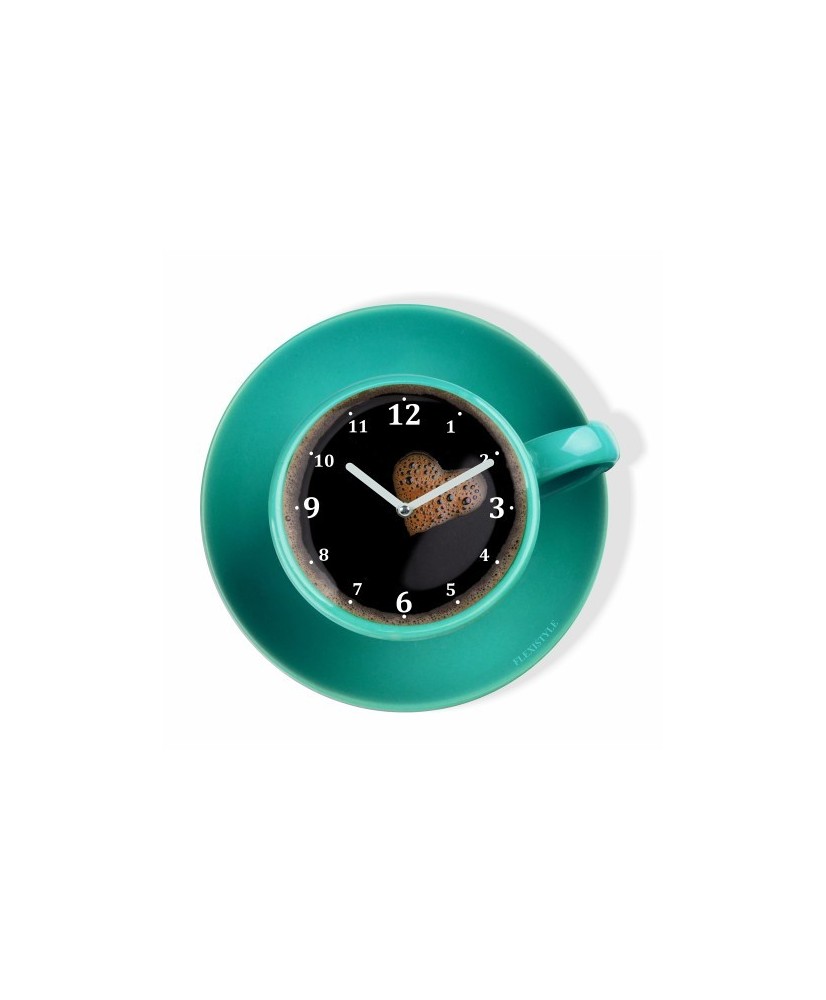 Sieninis laikrodis su spauda - Kavos puodelis