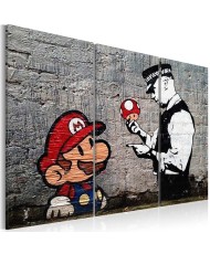 Paveikslas  Super Mario Mushroom Cop by Banksy