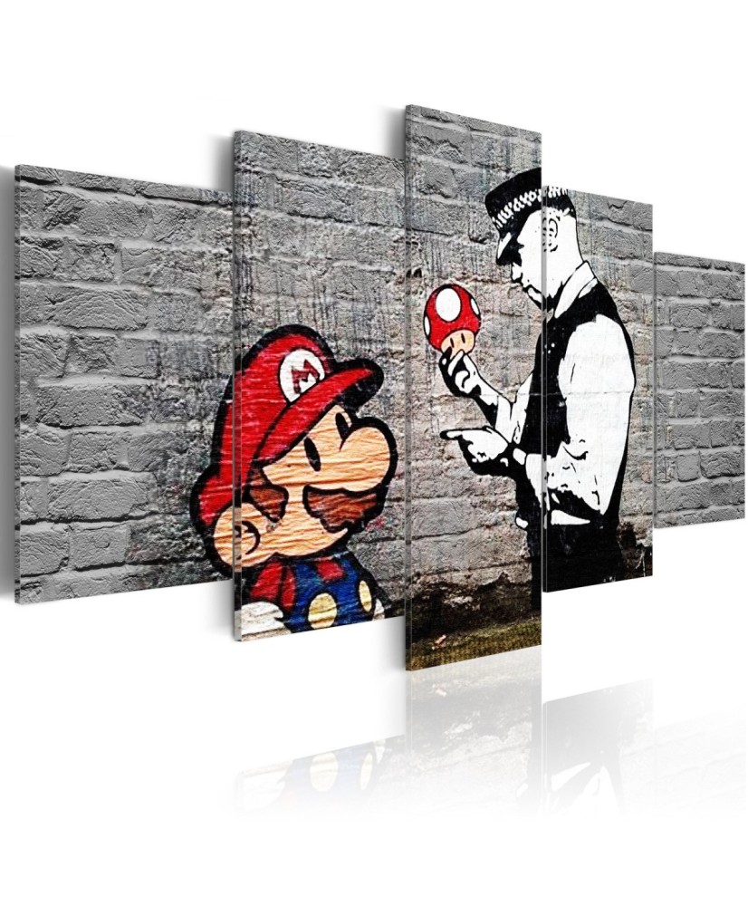 Paveikslas  Super Mario Mushroom Cop (Banksy)