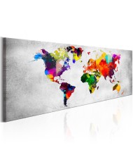 Paveikslas  World Map Coloured Revolution