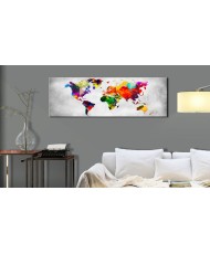 Paveikslas  World Map Coloured Revolution