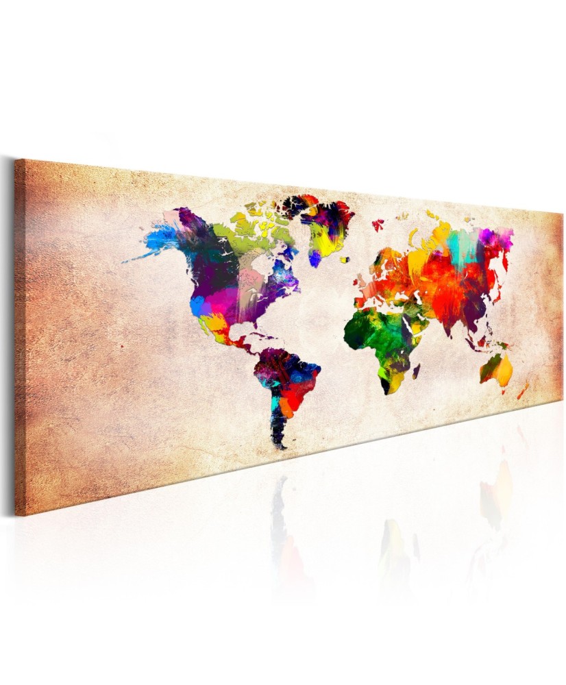 Paveikslas  World Map Colourful Ramble