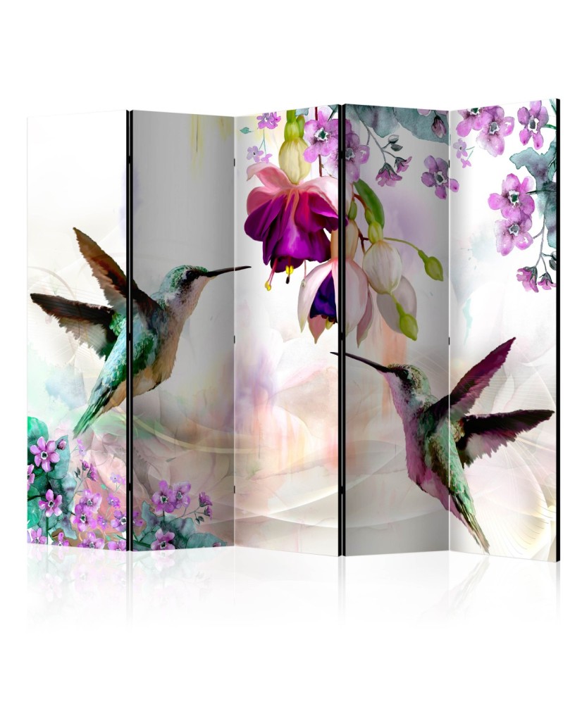 Pertvara  Hummingbirds and Flowers II [Room Dividers]