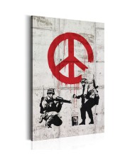 Paveikslas   Soldiers Painting Peace by Banksy