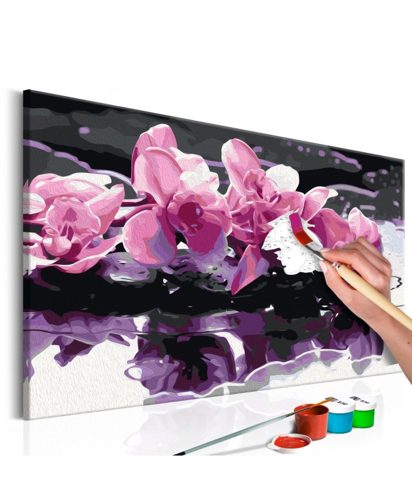 Pasidaryk pats  paveikslas ant drobės  Purple Orchid