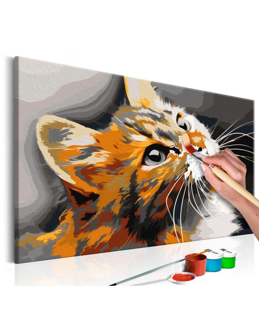 Pasidaryk pats  paveikslas ant drobės  Red Cat