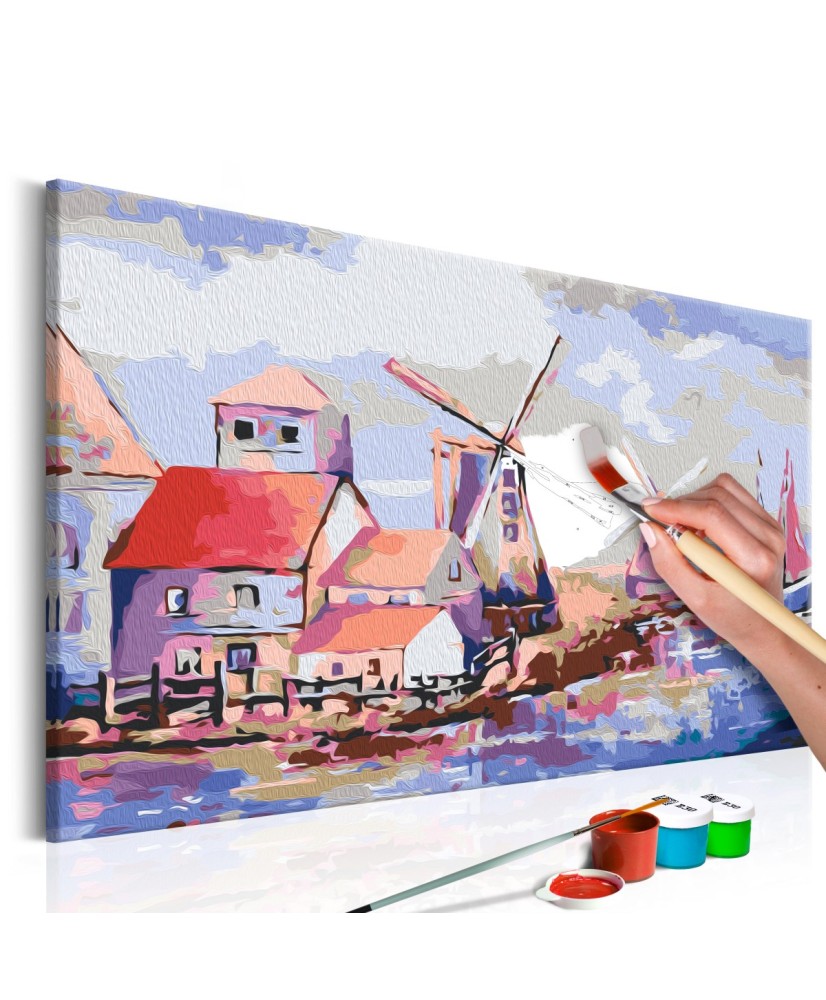 Pasidaryk pats  paveikslas ant drobės  Windmills (Landscape)