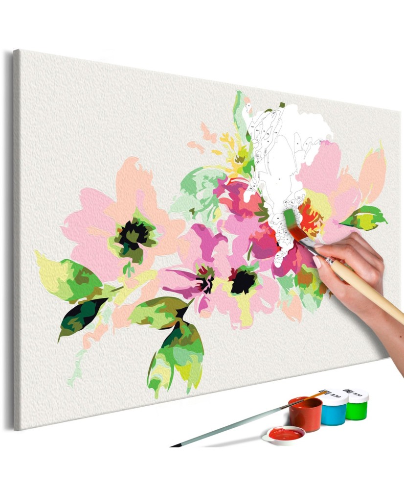 Pasidaryk pats  paveikslas ant drobės  Colourful Flowers
