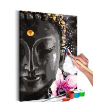 Pasidaryk pats  paveikslas ant drobės  Buddha and Flower