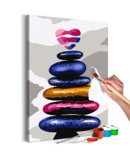 Pasidaryk pats  paveikslas ant drobės  Colored Pebbles