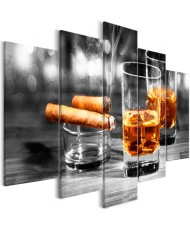 Paveikslas  Cigars and Whiskey (5 Parts) Wide