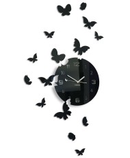 Sieninis laikrodis Skrajojantys drugeliai. Apvalus su 15 drugelių