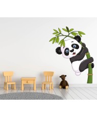 Interjero lipdukas Panda ant bambuko