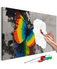 Pasidaryk pats  paveikslas ant drobės  Colourful Butterfly