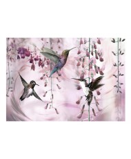 Fototapetas  Flying Hummingbirds (Pink)