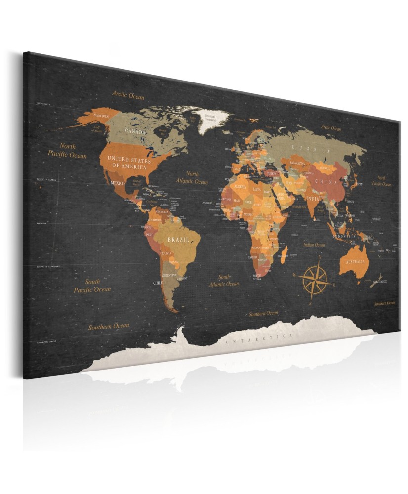 Paveikslas  World Map Secrets of the Earth