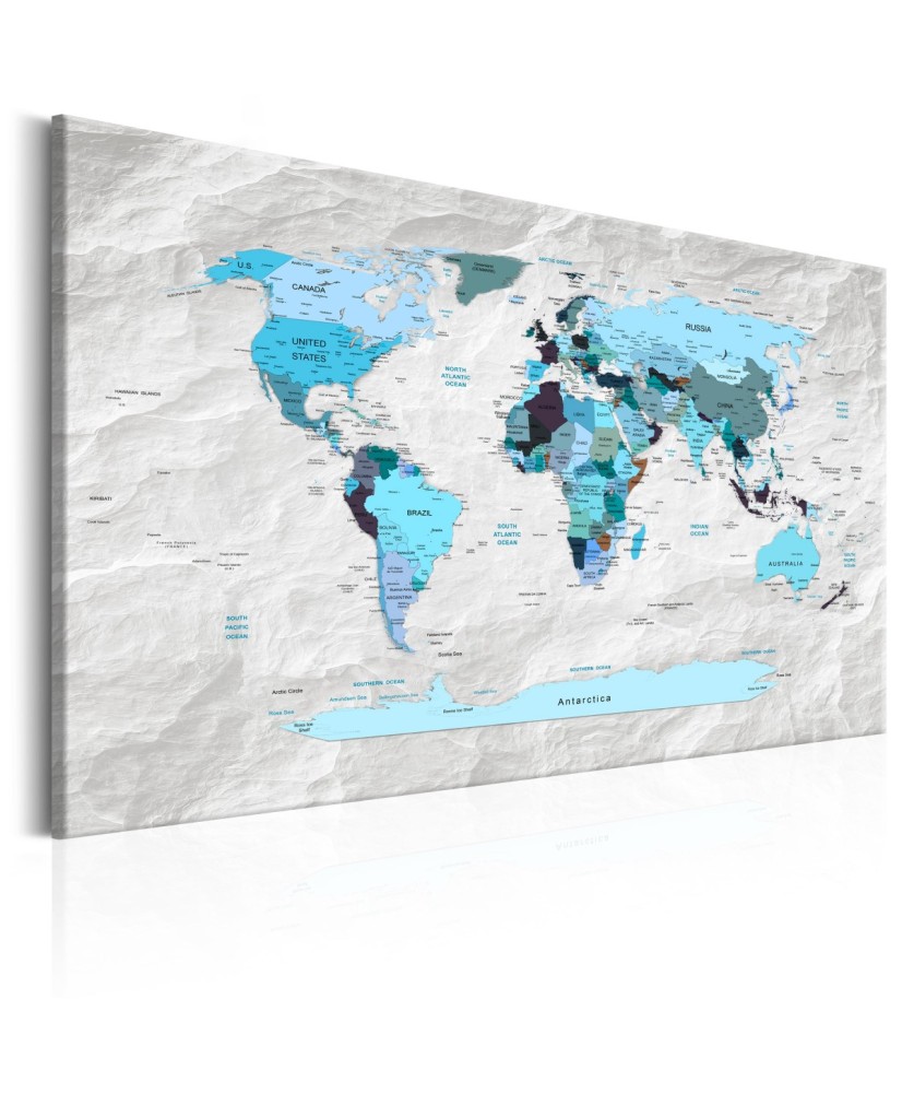 Paveikslas  World Map Blue Pilgrimages