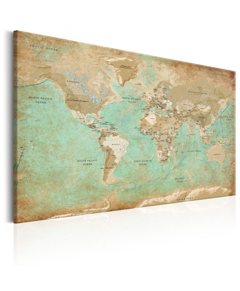 Paveikslas  World Map Celadon Journey