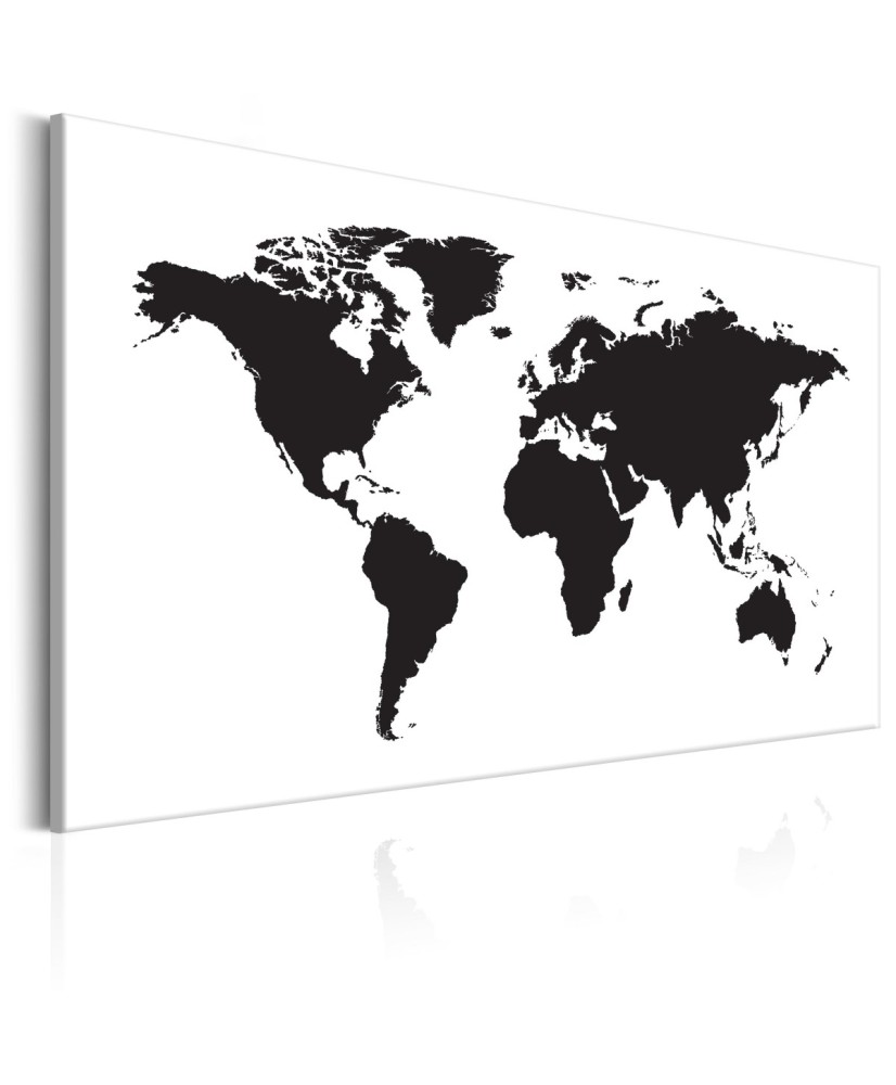 Paveikslas  World Map Black & White Elegance