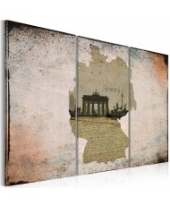 Paveikslas  map Germany, Brandenburg Gate  triptych