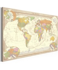 Paveikslas  Cream World Map