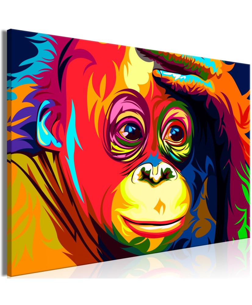 Paveikslas  Colourful Orangutan (1 Part) Wide