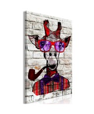 Paveikslas  Hipster Giraffe (1 Part) Vertical