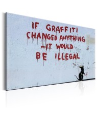 Paveikslas  If Graffiti Changed Anything by Banksy