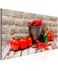 Paveikslas  Red Vegetables (1 Part) Brick Narrow