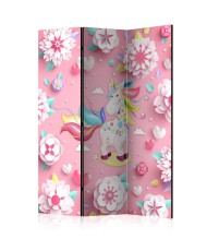 Pertvara  Unicorn on Flowerbed [Room Dividers]