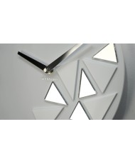 Sieninis laikrodis Trikampiai. Baltas