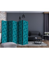 Pertvara  Geometric Turquoise II [Room Dividers]