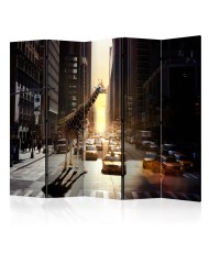 Pertvara  Giraffe in the Big City II [Room Dividers]