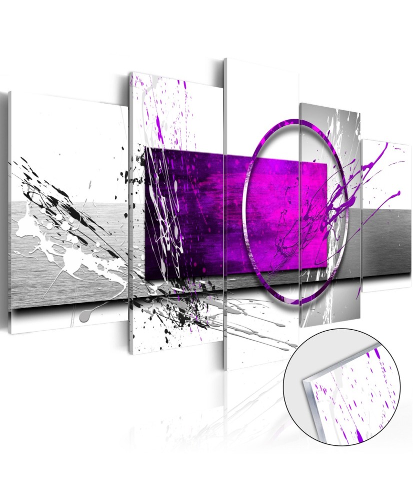 Akrilo stiklo paveikslas  Purple Expression [Glass]