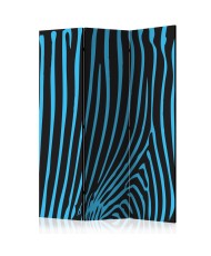 Pertvara  Zebra pattern (turquoise) [Room Dividers]