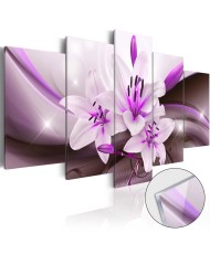 Akrilo stiklo paveikslas  Violet Desert Lily [Glass]