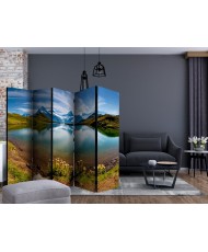 Pertvara  Lake with mountain reflection, Switzerland [Room Dividers]