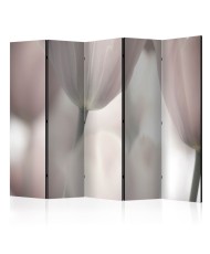 Pertvara  Tulips fine art  black and white [Room Dividers]