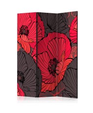 Pertvara  Pleated poppies [Room Dividers]