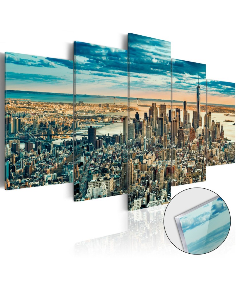 Akrilo stiklo paveikslas  NY Dream City [Glass]