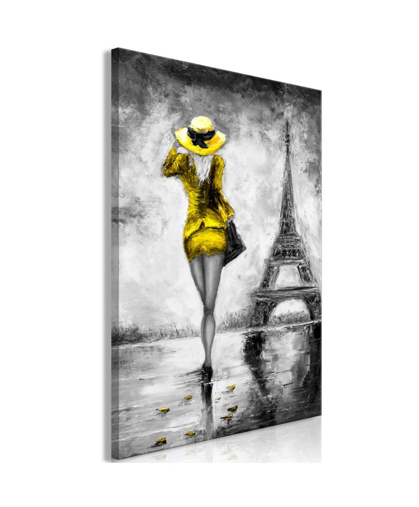 Paveikslas  Parisian Woman (1 Part) Vertical Yellow