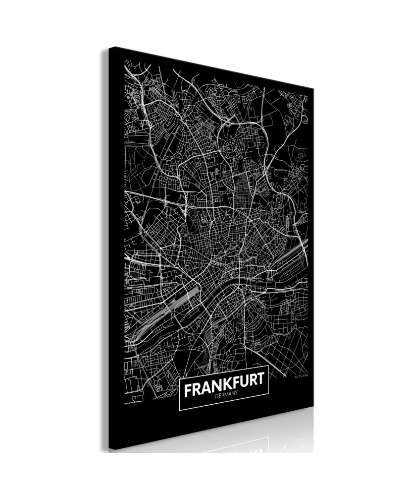 Paveikslas  Dark Map of Frankfurt (1 Part) Vertical