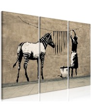 Paveikslas  Banksy Washing Zebra on Concrete (3 Parts)